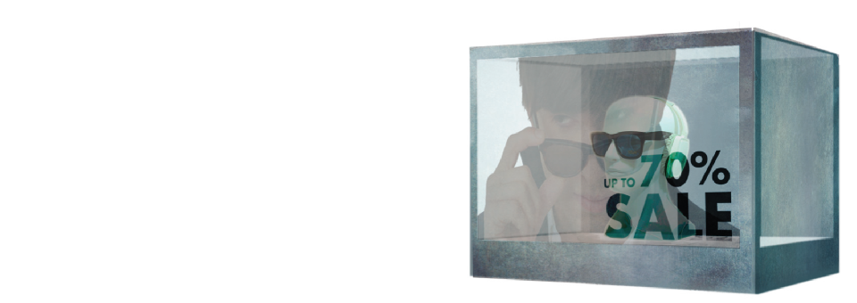 Transparent displays: Simplicity, beauty, and strong customer response